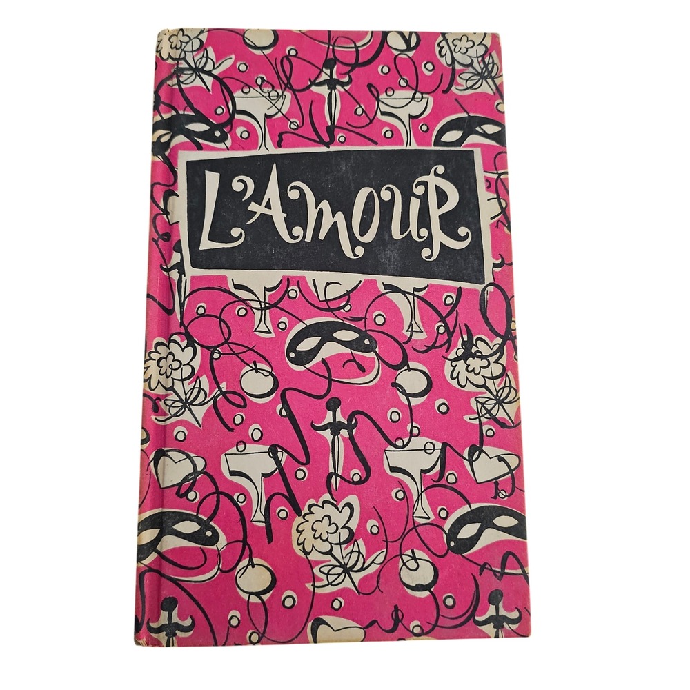 L'Amour Peter Pauper Press 1957 Vintage Hardcover Love Quotes Pink  Book